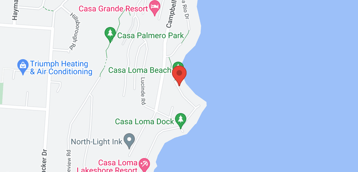 map of 2641 Casa Loma Road